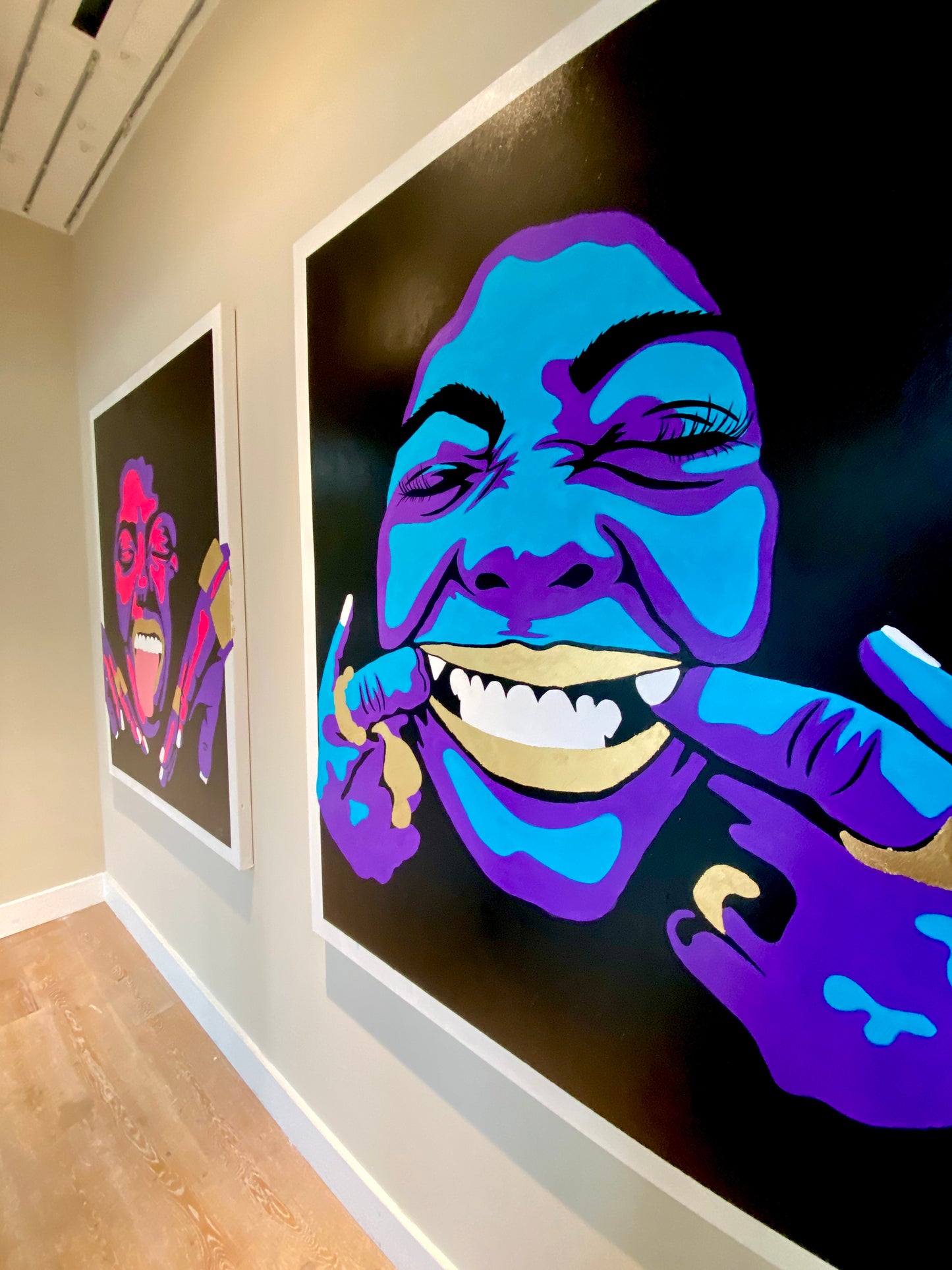 Neon #2 Canvas - Momma Lips Draws