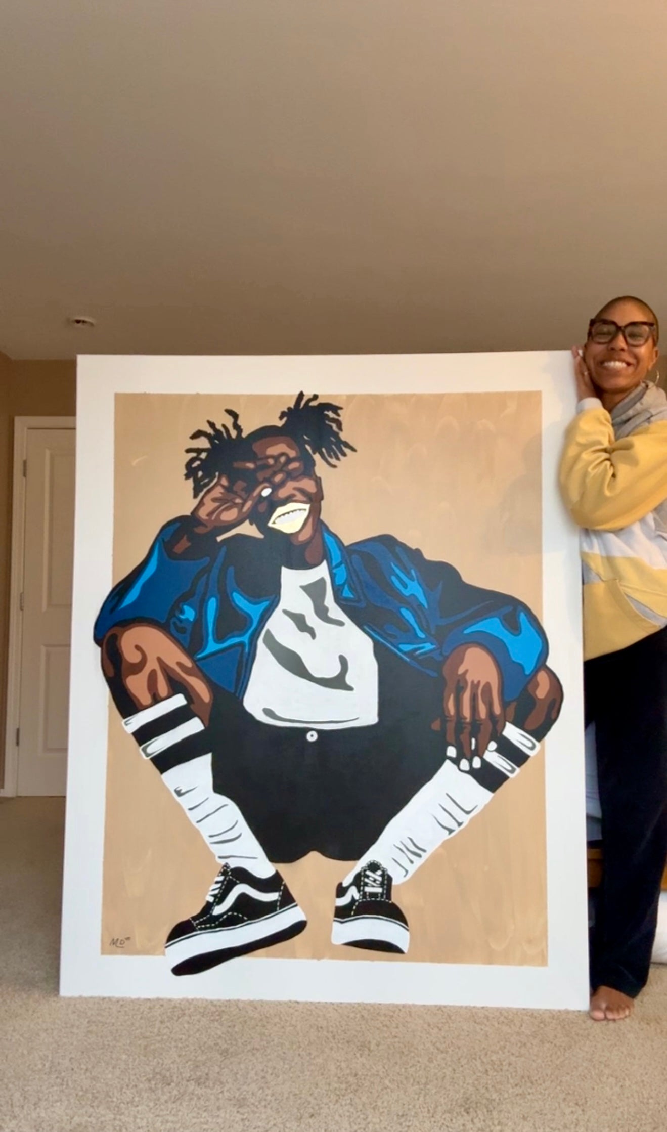 You Do You, Boo Canvas - Momma Lips Draws