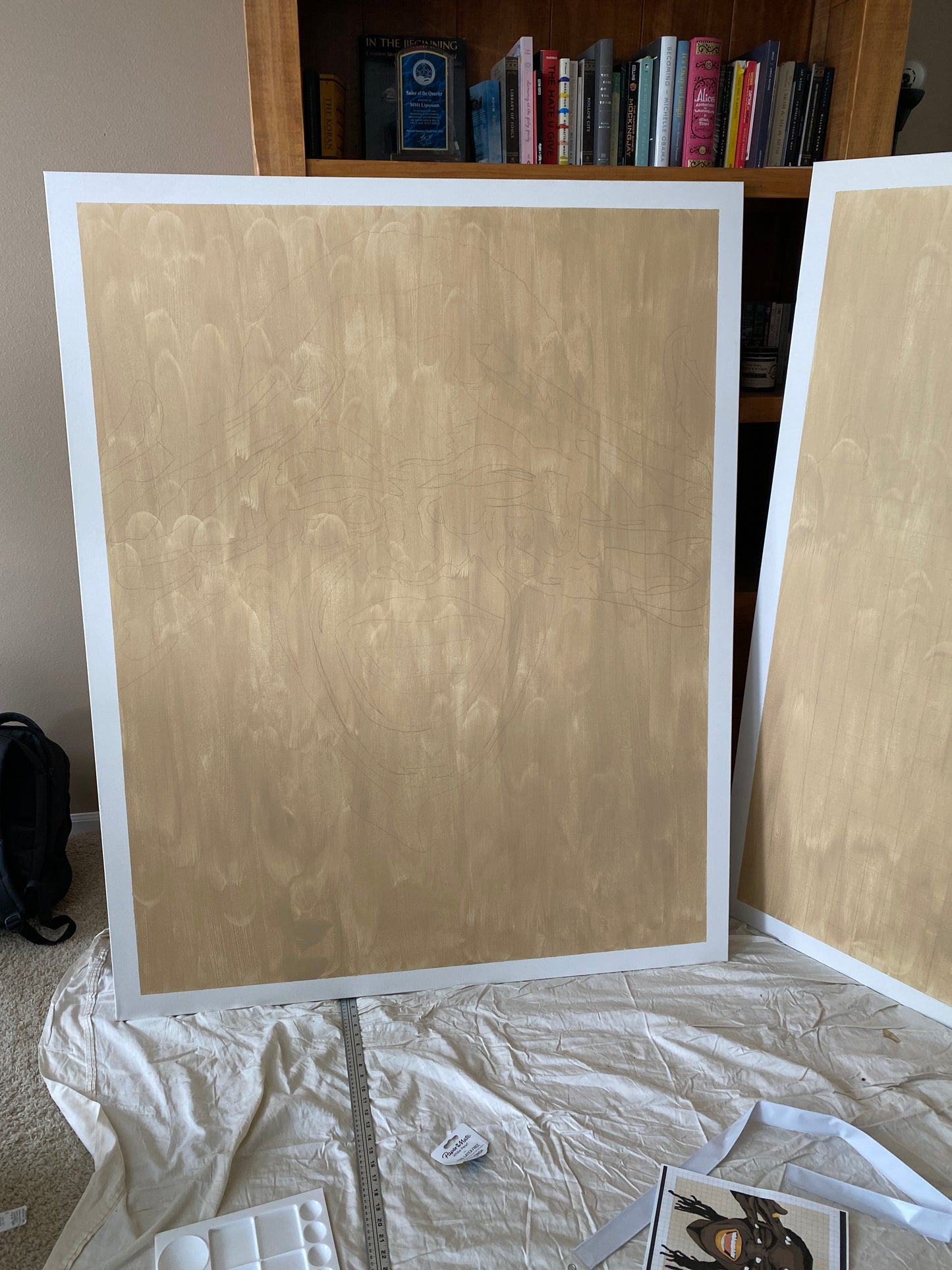 24 x 30 Commission Canvas - Momma Lips Draws