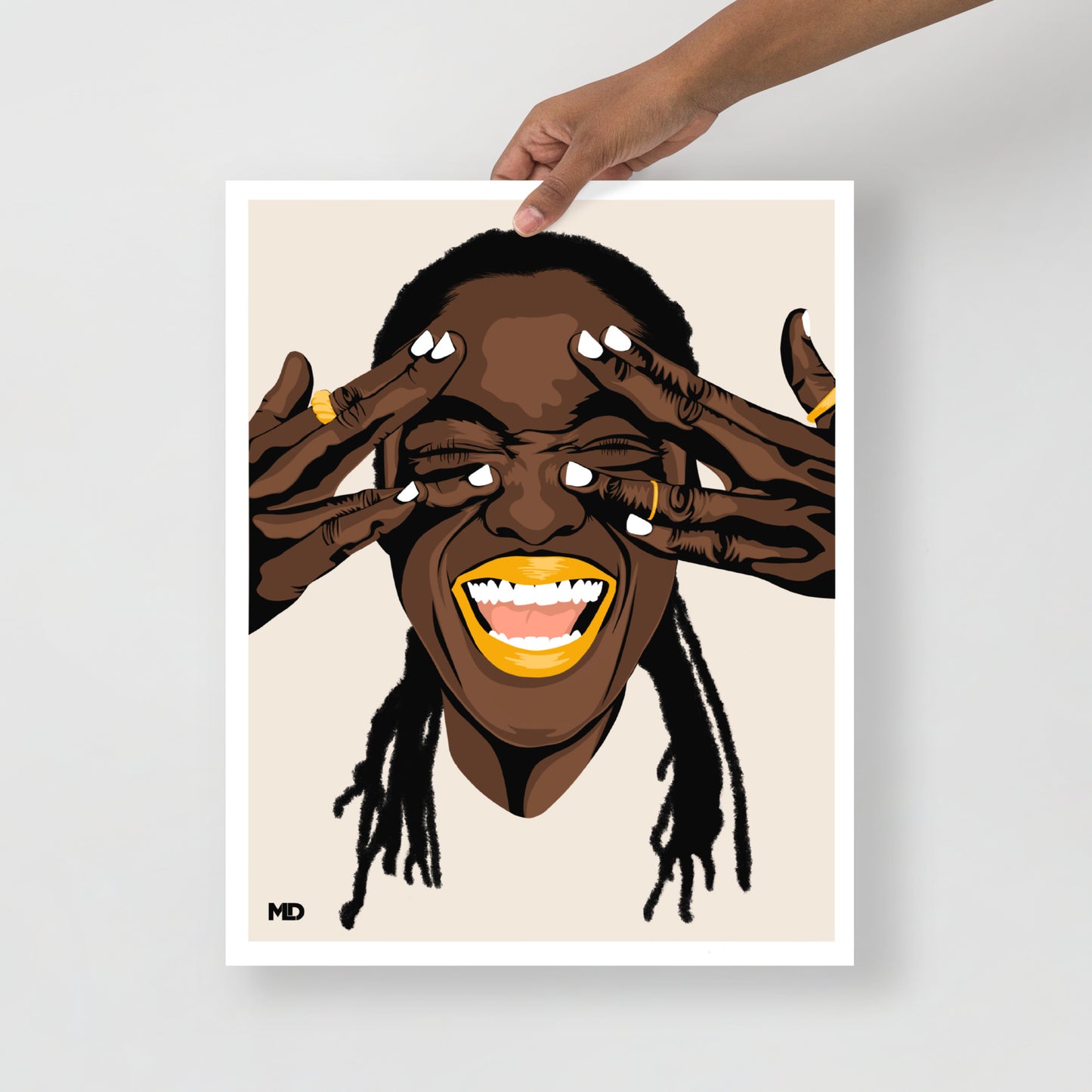 Braids B*tch Print - Momma Lips Draws