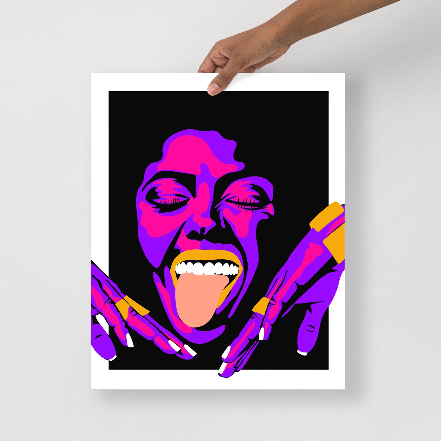 Neon #1 Print - Momma Lips Draws