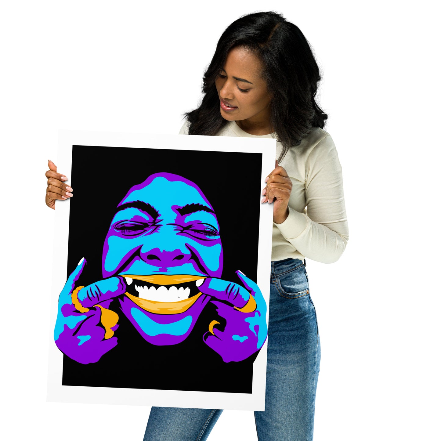 Neon #2 Print - Momma Lips Draws