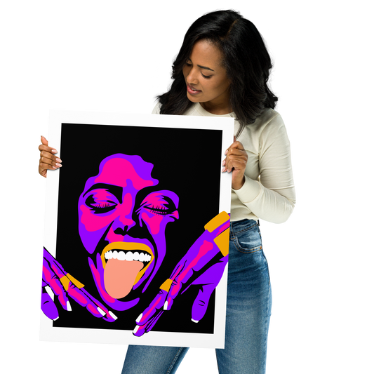 Neon #1 Print - Momma Lips Draws