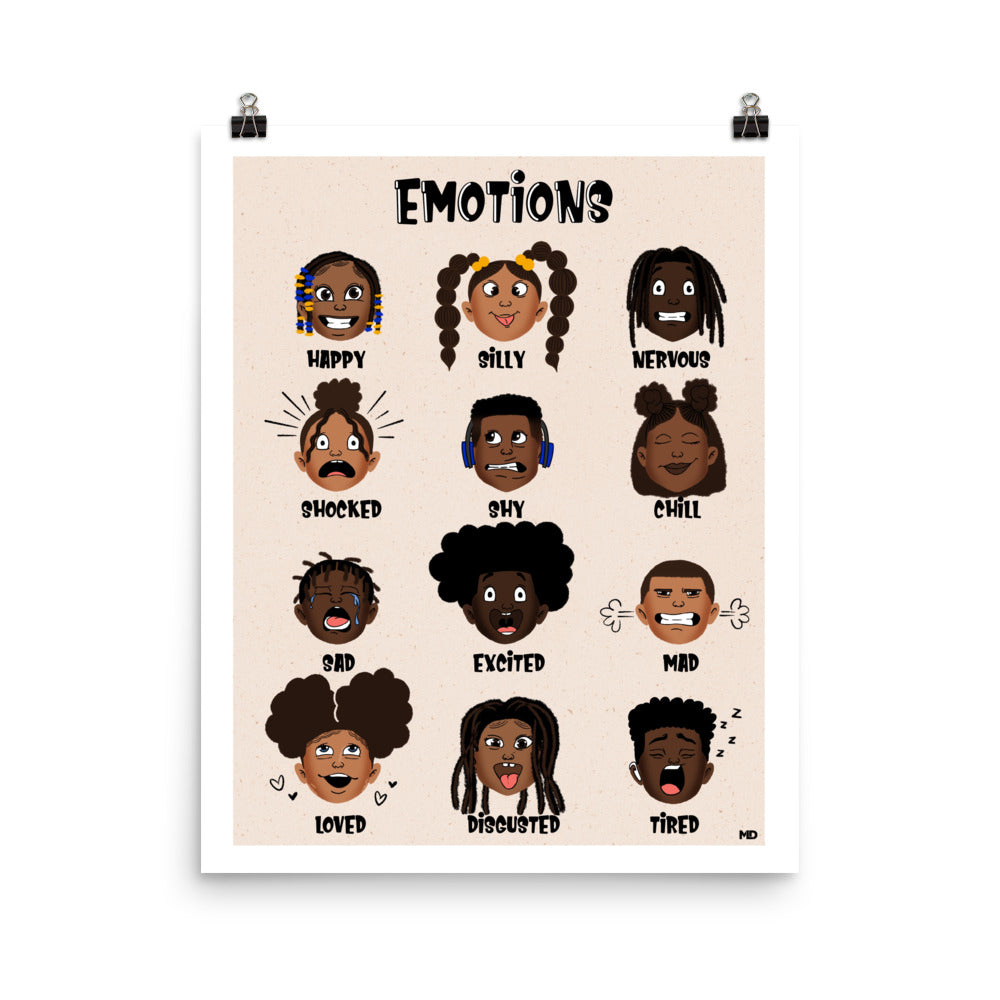 emotions print - Momma Lips Draws