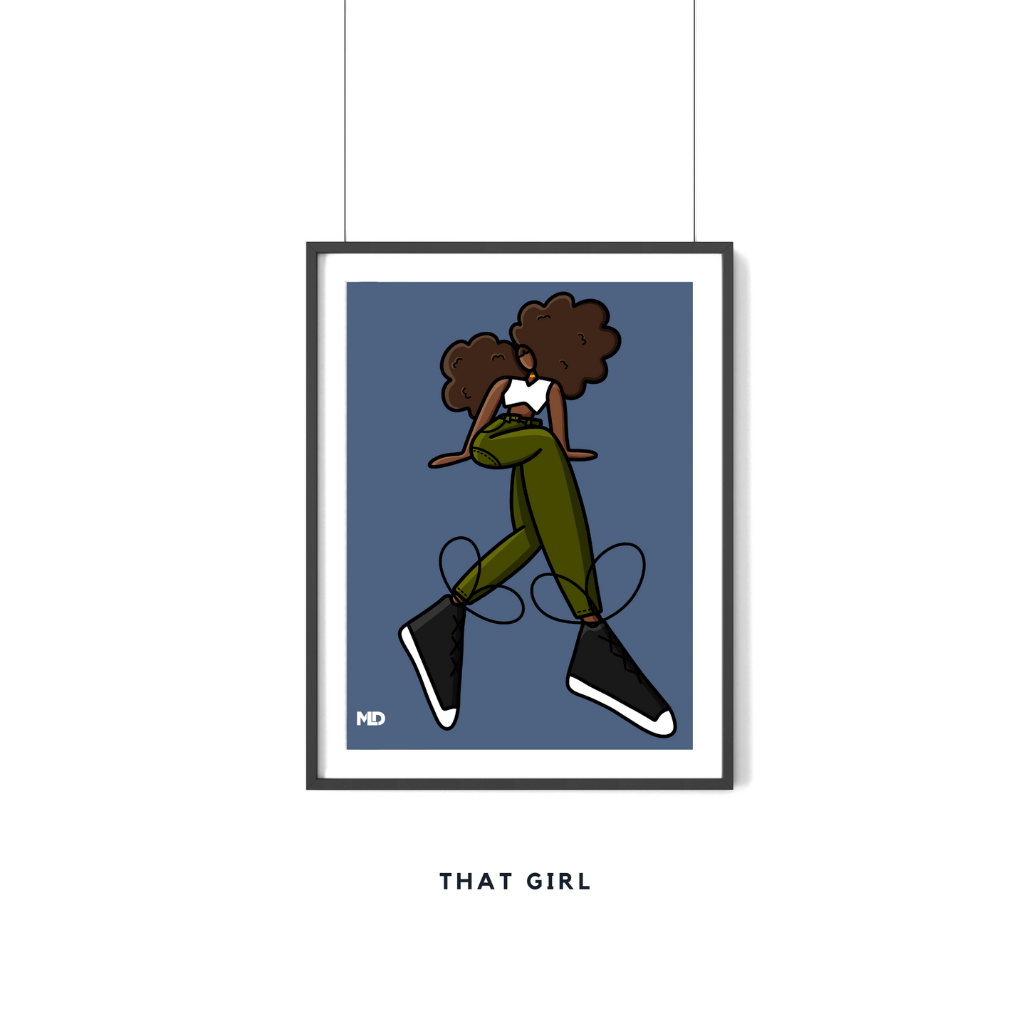 That Girl Art Print - Momma Lips Draws
