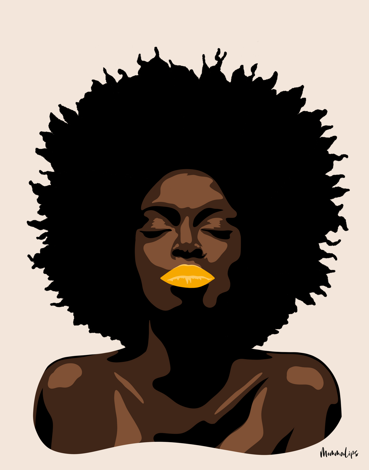 Mindful Print - Momma Lips Draws