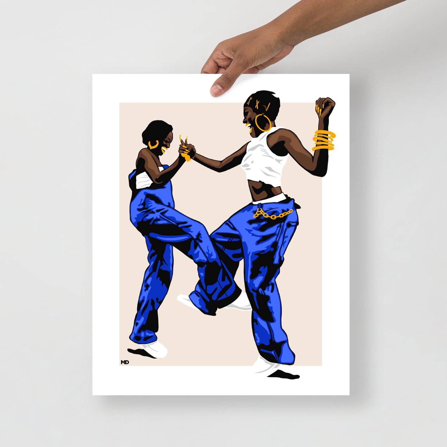 Handshake Print - Momma Lips Draws