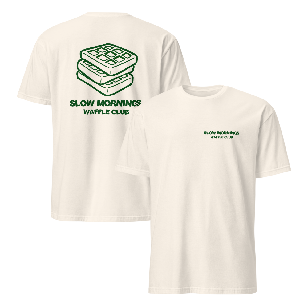 Slow Mornings Waffle Club Adult Shirt