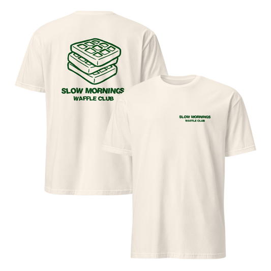 Slow Mornings Waffle Club Adult Shirt