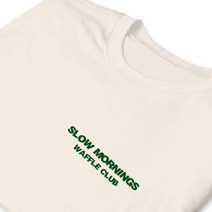 Slow Mornings Waffle Club Adult Shirt