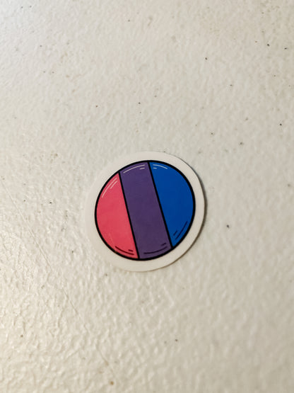 Single LGBT sticker (bisexual)