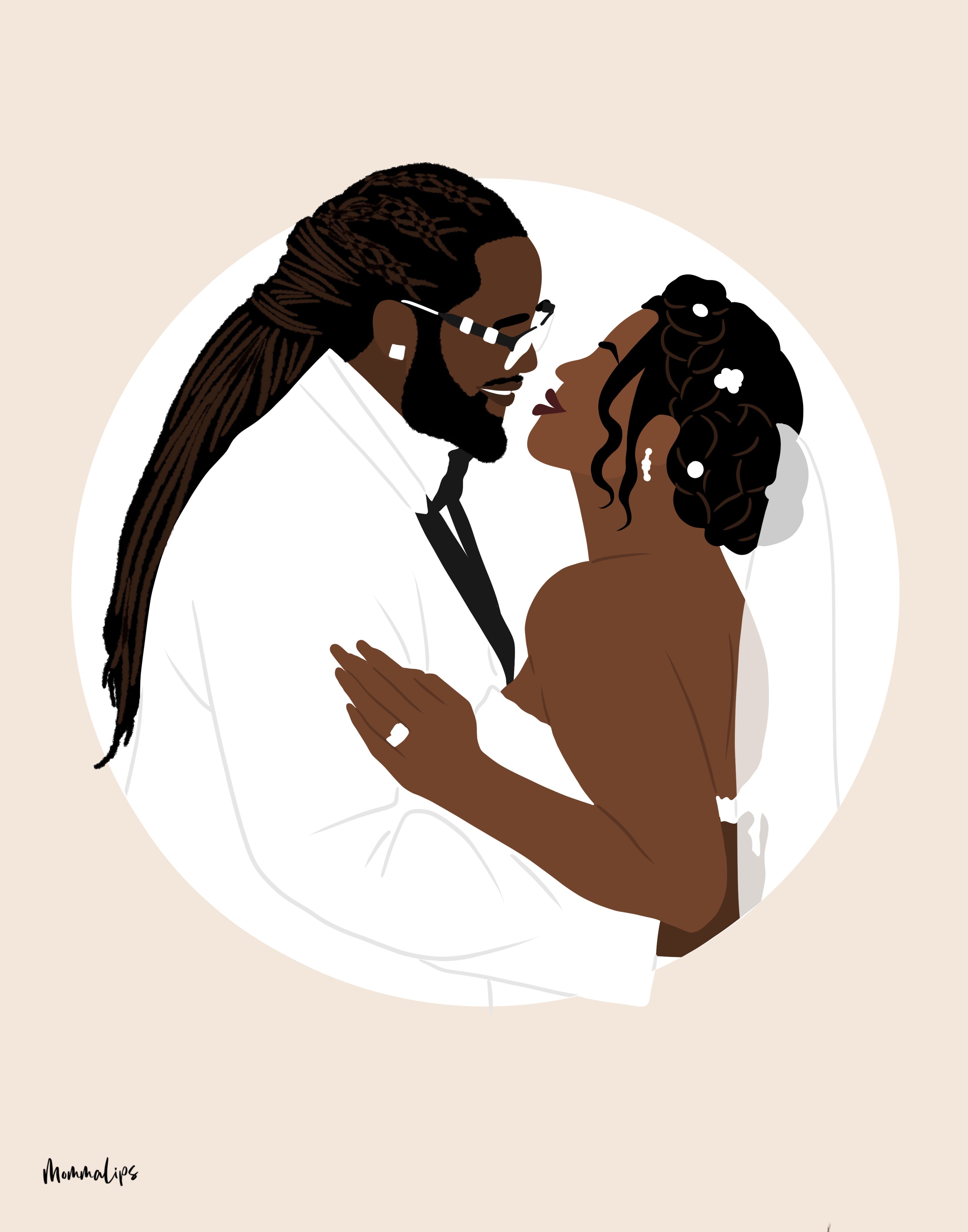 Wedding Illustration Packet - Momma Lips Draws